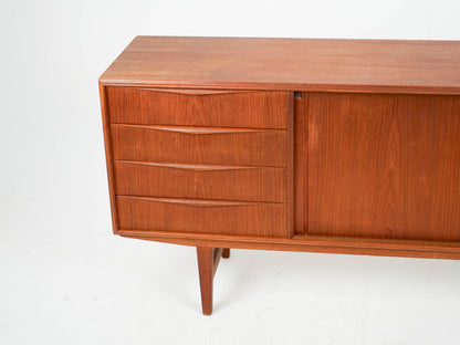 Teak Sideboard von Erling W. Bach Vintage Mid Century