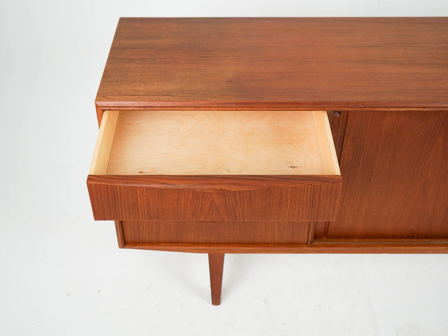 Teak Sideboard von Erling W. Bach Vintage Mid Century
