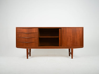 Teak Sideboard von Erling W. Bach Vintage Mid Century