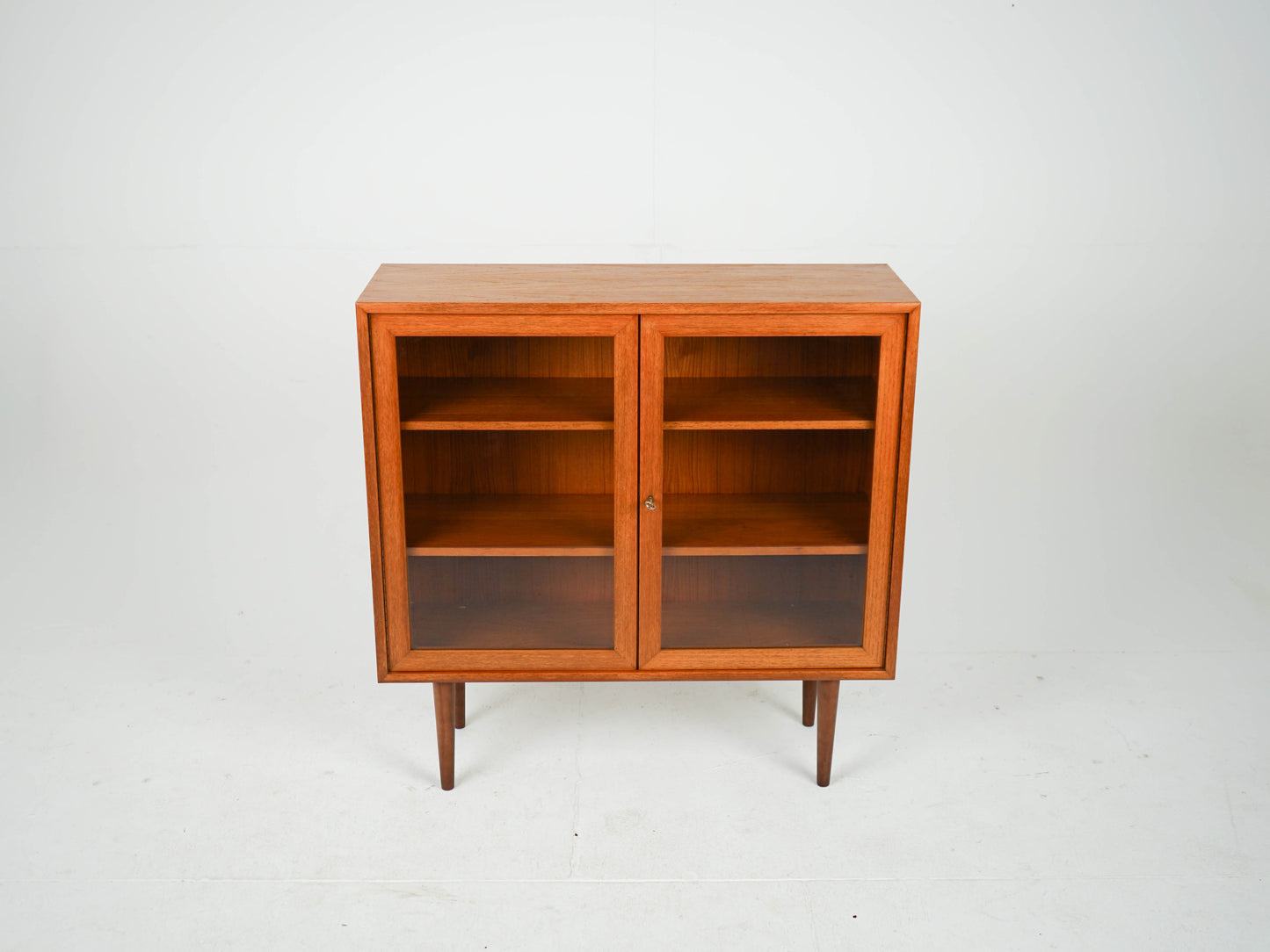 Teak Vitrine Regal Anrichte Schrank Vintage Mid Century