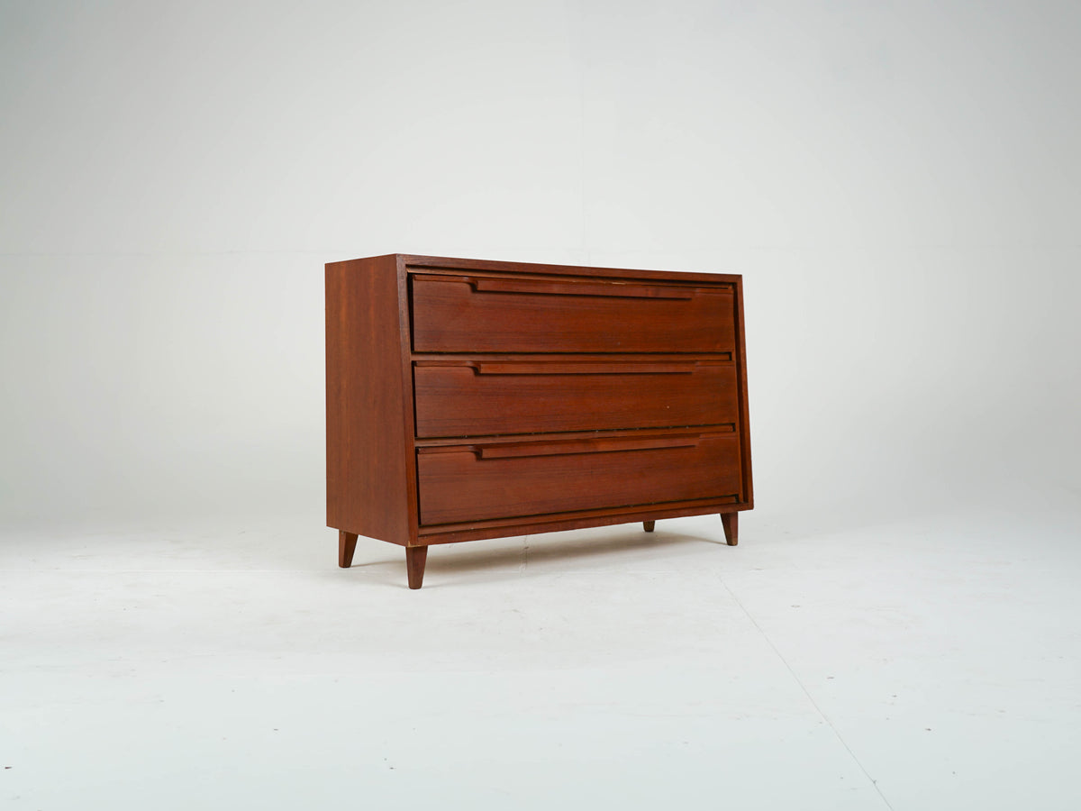 Teak Schuhschrank Schrank Vintage 60er Mid Century