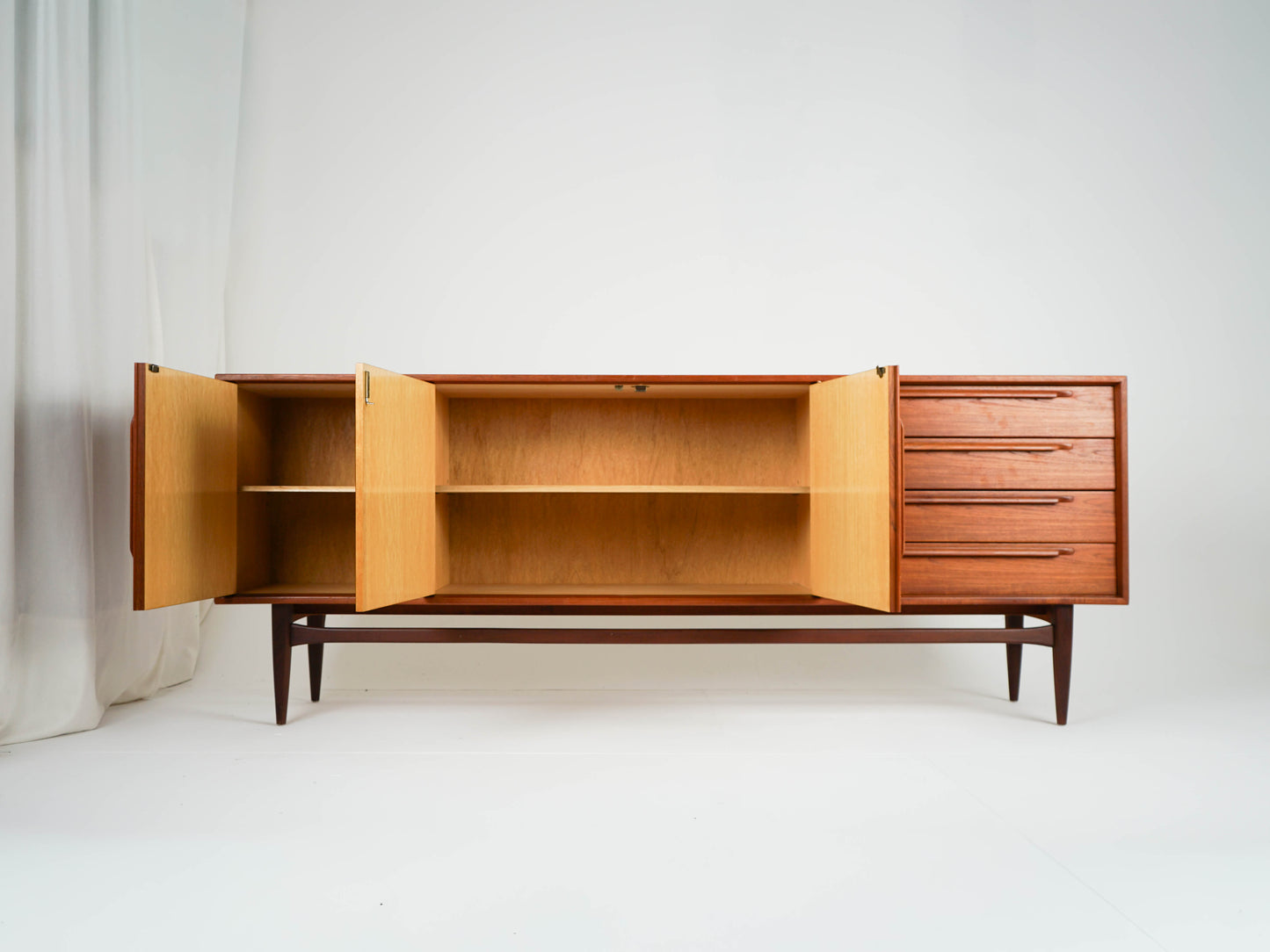 RT200 Teak Sideboard von Heinrich Riestenpatt Vintage Mid Century