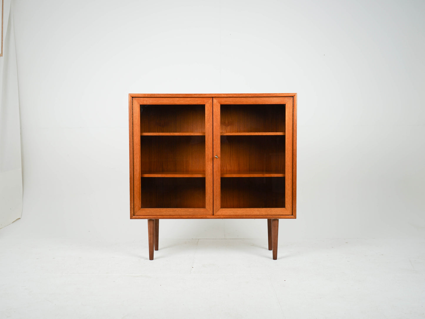Teak Vitrine Regal Anrichte Schrank Vintage Mid Century