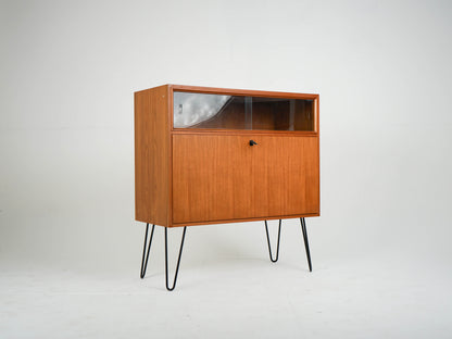 Teak Vitrine Schrank Sideboard Bar Vintage 60er Mid Century