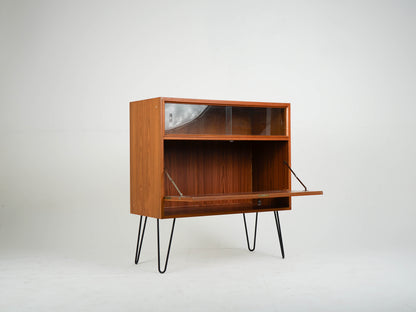 Teak Vitrine Schrank Sideboard Bar Vintage 60er Mid Century