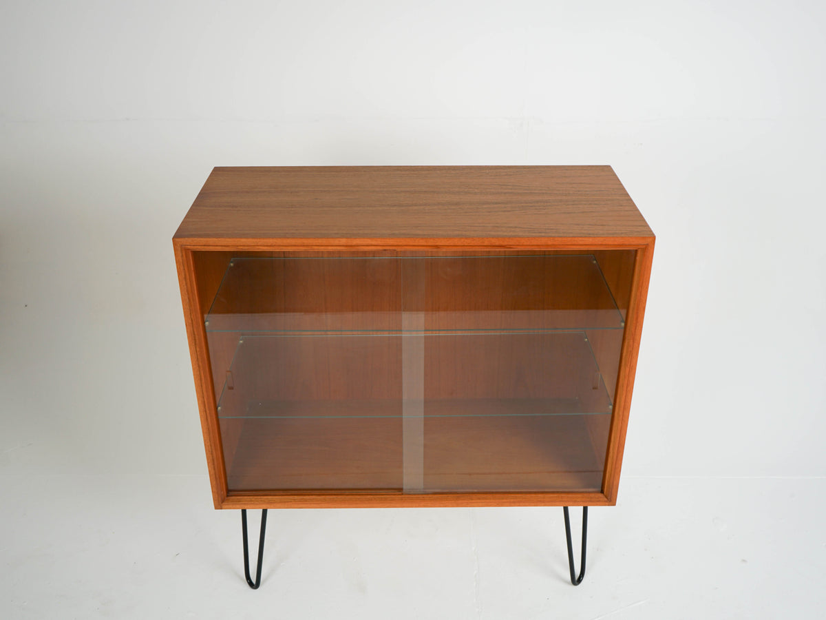 Teak Vitrine Schrank Sideboard Bar Vintage 60er Mid Century