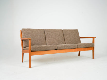 Teak Sofa Hans Wegner GE-265/3 Getama Mid Century Wollstoff