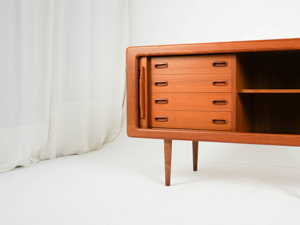 Teak Sideboard Dyrlund Jalousie Schrank Vintage 60er Mid Century