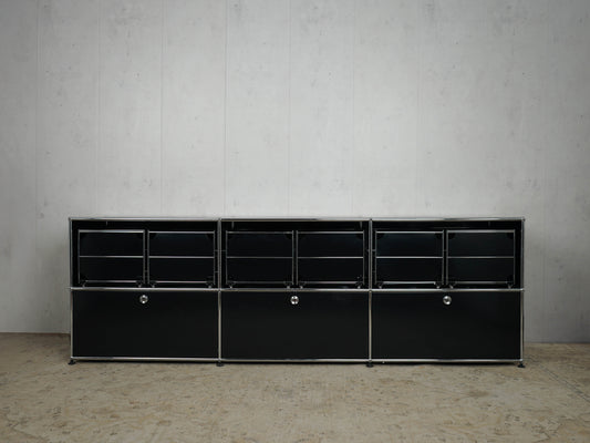 USM Haller Sideboard Graphitschwarz Hängeregister