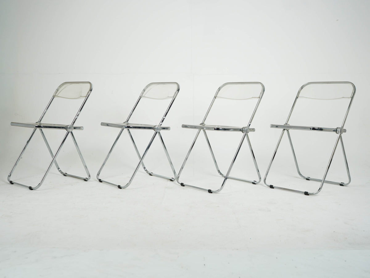 SET 4x Anonima Castelli Plia Klappstuhl Vintage Designklassiker