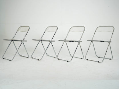 SET 4x Anonima Castelli Plia Klappstuhl Vintage Designklassiker