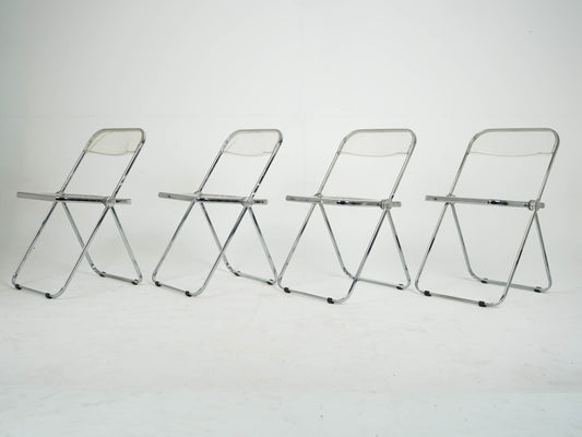 SET 4x Anonima Castelli Plia Klappstuhl Vintage Designklassiker