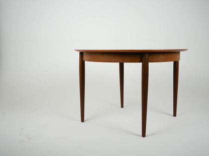 Teak Tisch Esstisch Rund Dänisch Vintage 60er Mid Century
