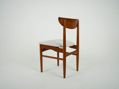 SET 4x Teak Stuhl Esszimmerstuhl Neubezug Vintage 60er Mid Century