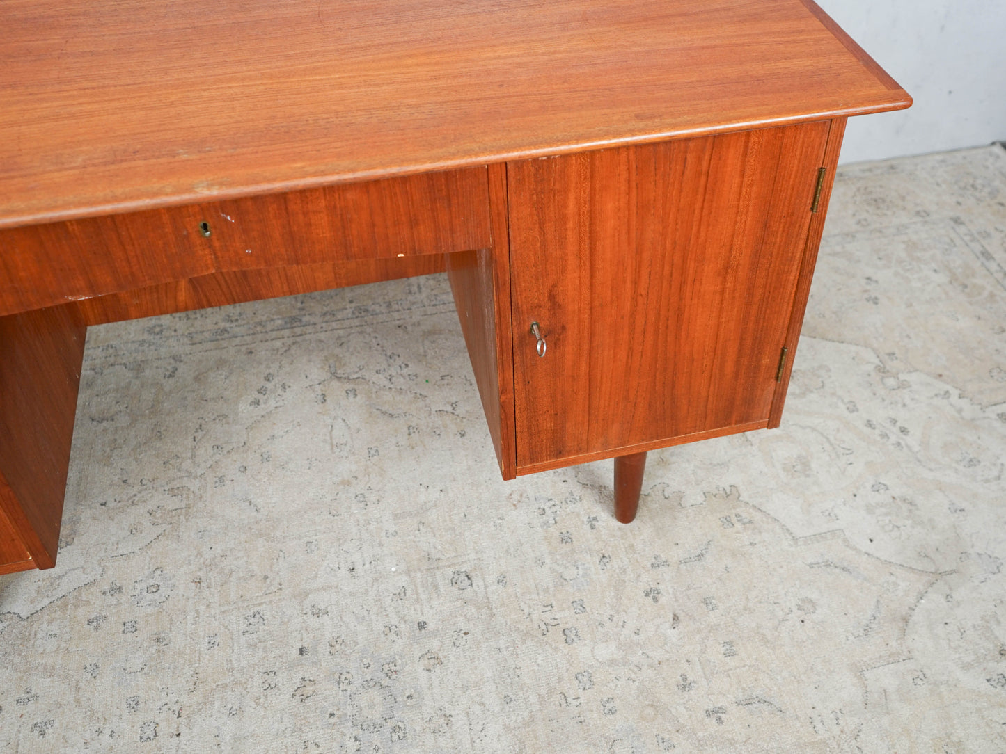 Teak Schreibtisch Tisch Dänisch Vintage 60er Mid Century