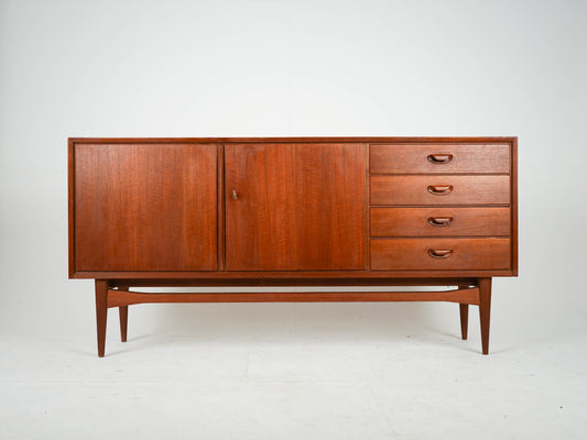 Teak Sideboard Schrank Anrichte Vinyl Vintage Mid Century
