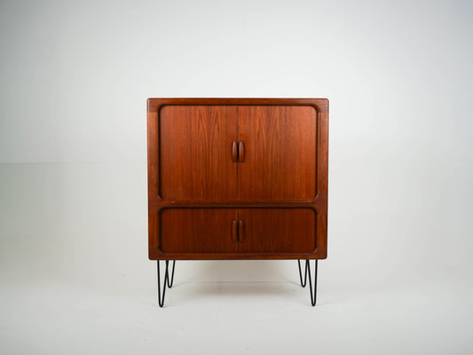Teak Schrank TV Vinyl von Dyrlund Vintage Mid Century