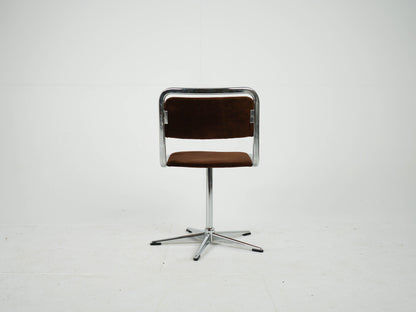 1v2 Chrome Stuhl Esszimmerstuhl EKA Mid Century Retro