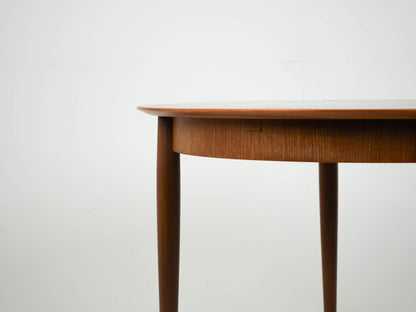 Teak Tisch Esstisch Rund Dänisch Vintage 60er Mid Century