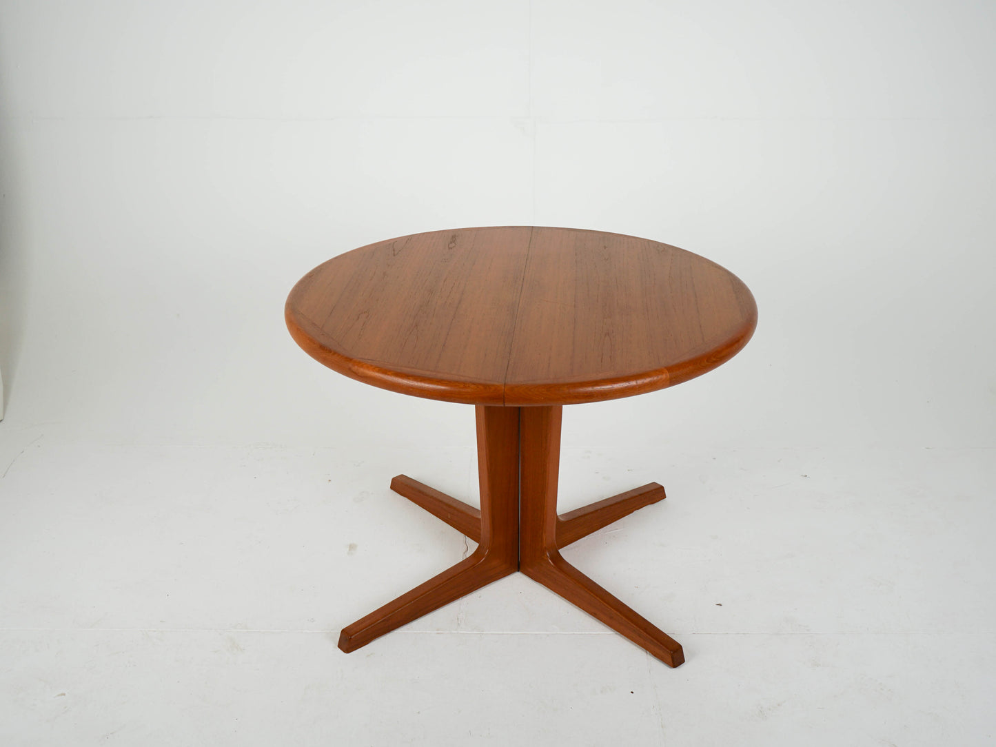 Teak Tisch Esstisch ausziehbar rund Vintage 60er Mid Century