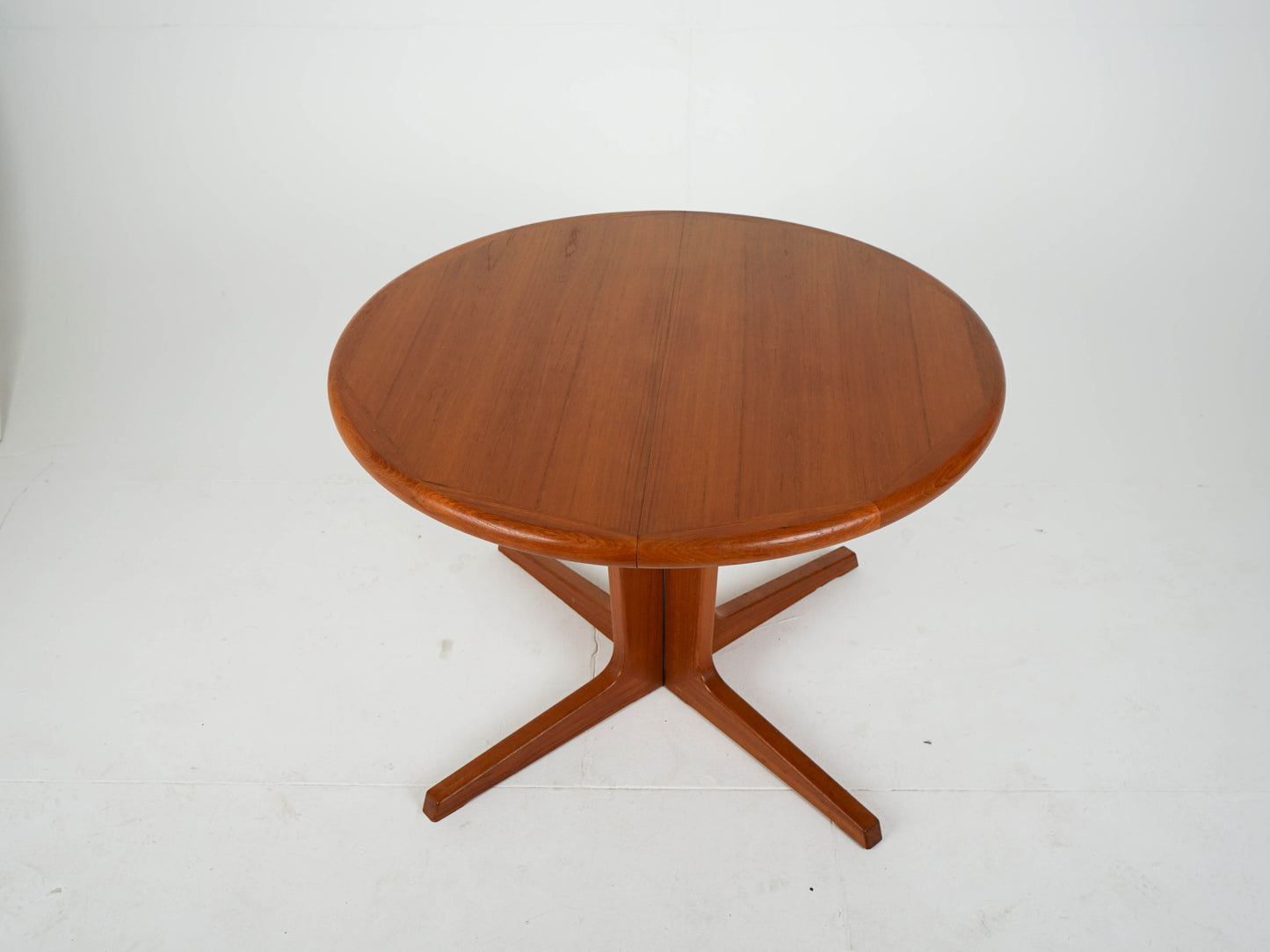 Teak Tisch Esstisch ausziehbar rund Vintage 60er Mid Century