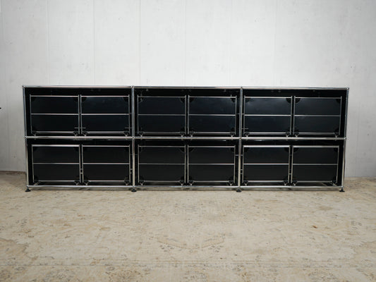 USM Haller Sideboard Graphitschwarz Hängeregister