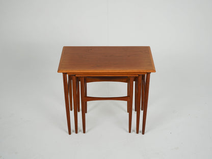 Teak Satztische Beistelltisch Vintage Teak Danish