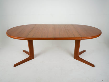 Teak Tisch Esstisch ausziehbar rund Vintage 60er Mid Century