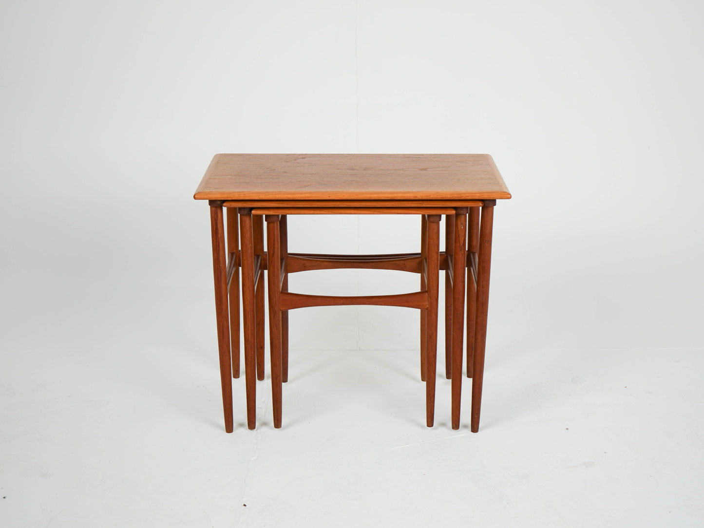 Teak Satztische Beistelltisch Vintage Teak Danish