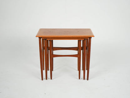 Teak Satztische Beistelltisch Vintage Teak Danish