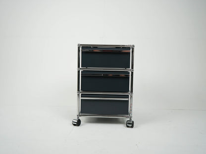 USM Haller Rollcontainer Anthrazit RAL 7016