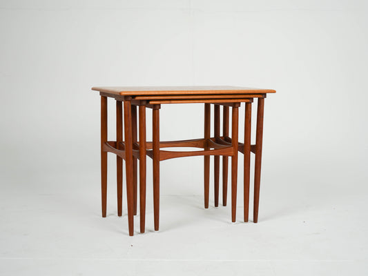 Teak Satztische Beistelltisch Vintage Teak Danish
