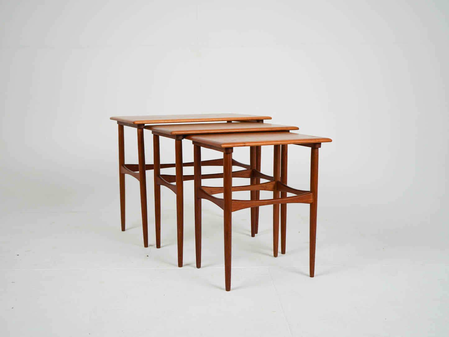Teak Satztische Beistelltisch Vintage Teak Danish
