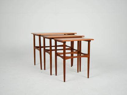 Teak Satztische Beistelltisch Vintage Teak Danish
