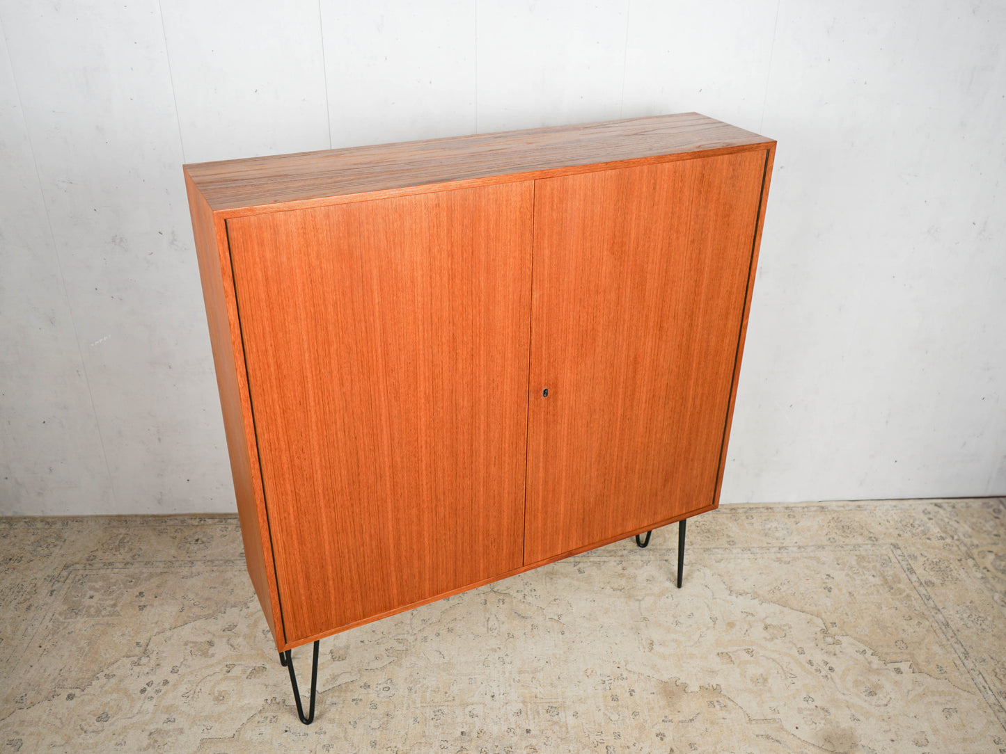 Teak Schrank Bücherregal Vintage 60er Mid Century Retro Dänisch