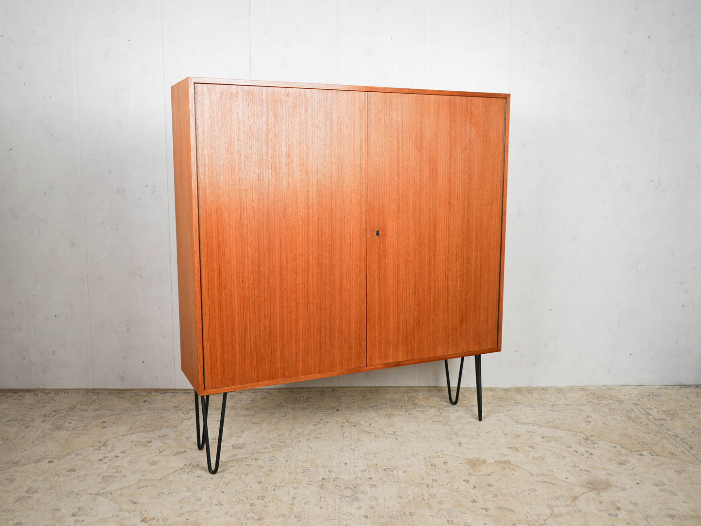 Teak Schrank Bücherregal Vintage 60er Mid Century Retro Dänisch