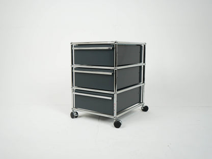 USM Haller Rollcontainer Anthrazit RAL 7016