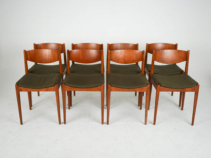 SET 8 Esszimmerstühle Teak Stuhl NEUBEZUG