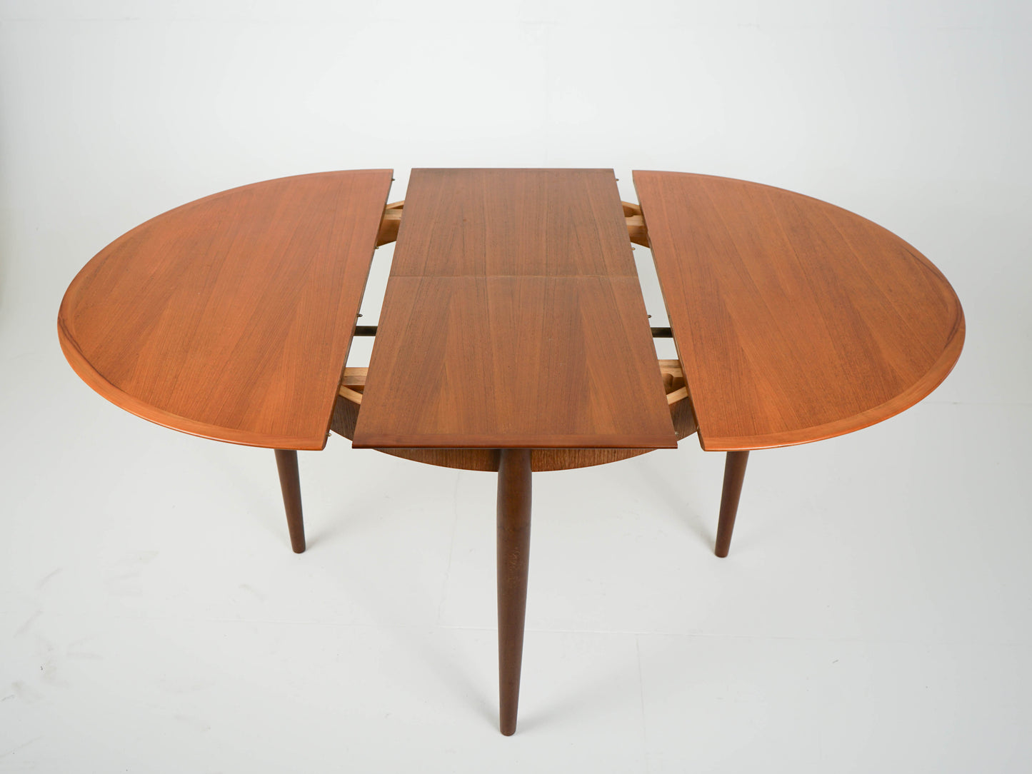 Teak Tisch Esstisch Rund Dänisch Vintage 60er Mid Century