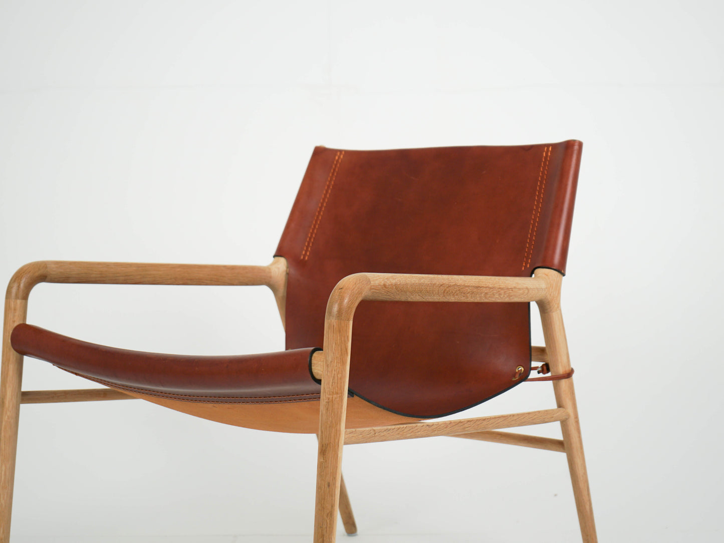 Eiche Leder Sessel RAMA Chair von OX DENMARQ