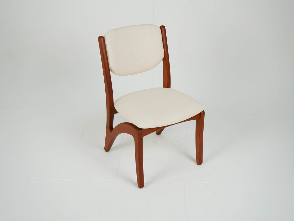 1v3 Esszimmerstuhl Vintage Teak Stuhl Beige