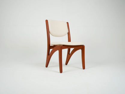 1v3 Esszimmerstuhl Vintage Teak Stuhl Beige