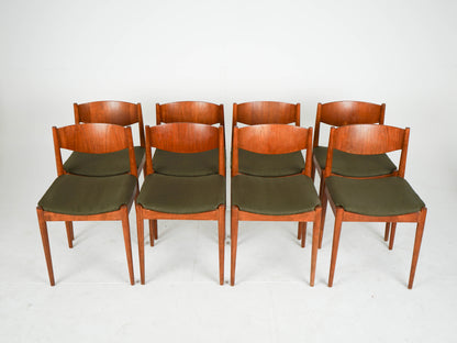 SET 8 Esszimmerstühle Teak Stuhl NEUBEZUG