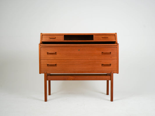 Vintage Teak Sekretär von Arne Wahl Iversen Mid Century