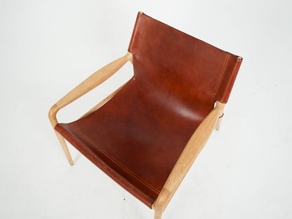 Eiche Leder Sessel RAMA Chair von OX DENMARQ
