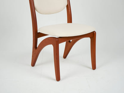 1v3 Esszimmerstuhl Vintage Teak Stuhl Beige