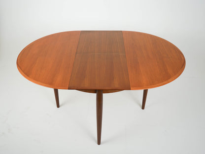 Teak Tisch Esstisch Rund Dänisch Vintage 60er Mid Century