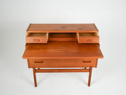 Vintage Teak Sekretär von Arne Wahl Iversen Mid Century