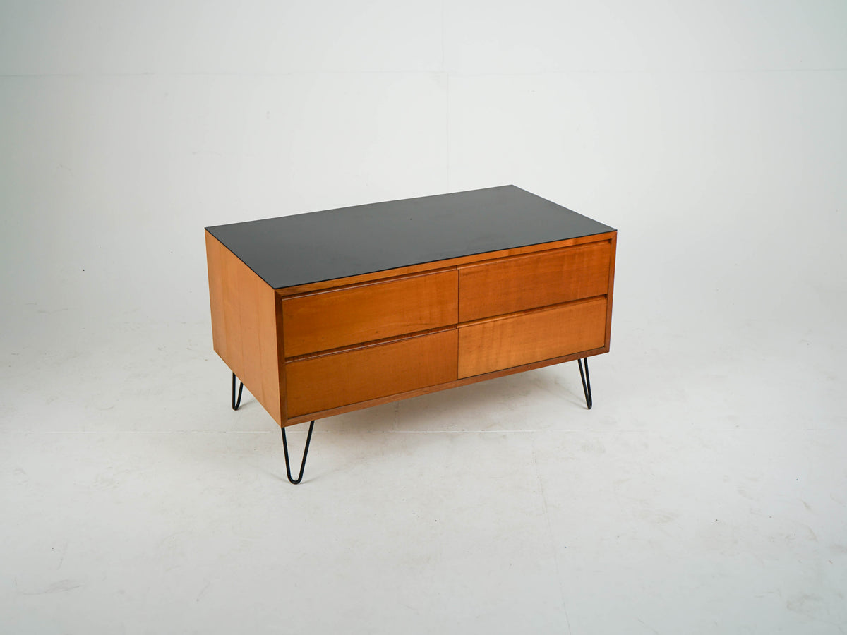 Mid Century Kommode Sideboard Dänisch Vintage Ahornholz