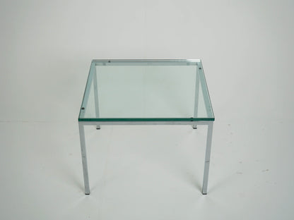 Vintage Chrome Glas Couchtisch Florence Knoll Low Coffee Table